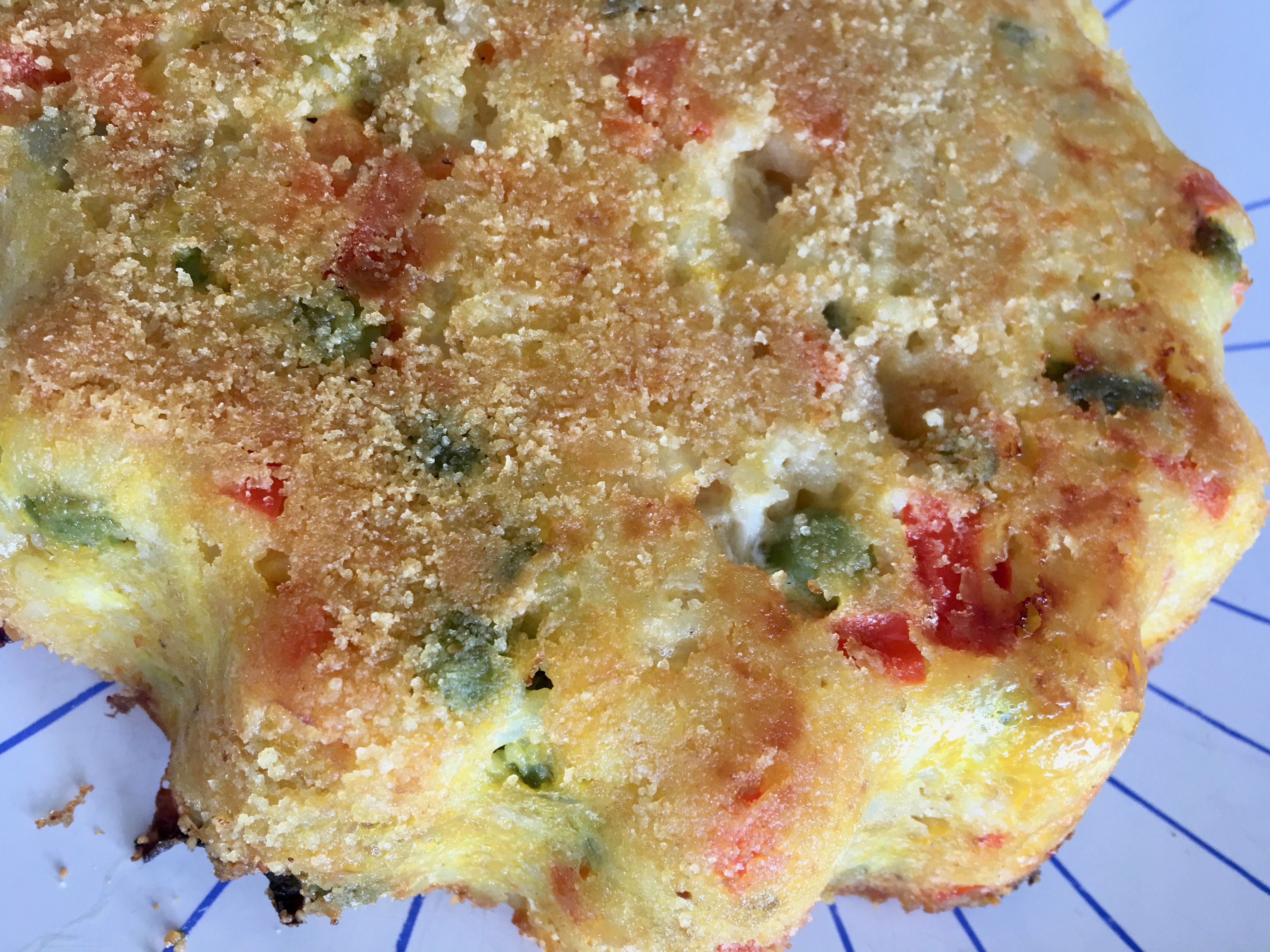 Lo sformato di riso e verdure