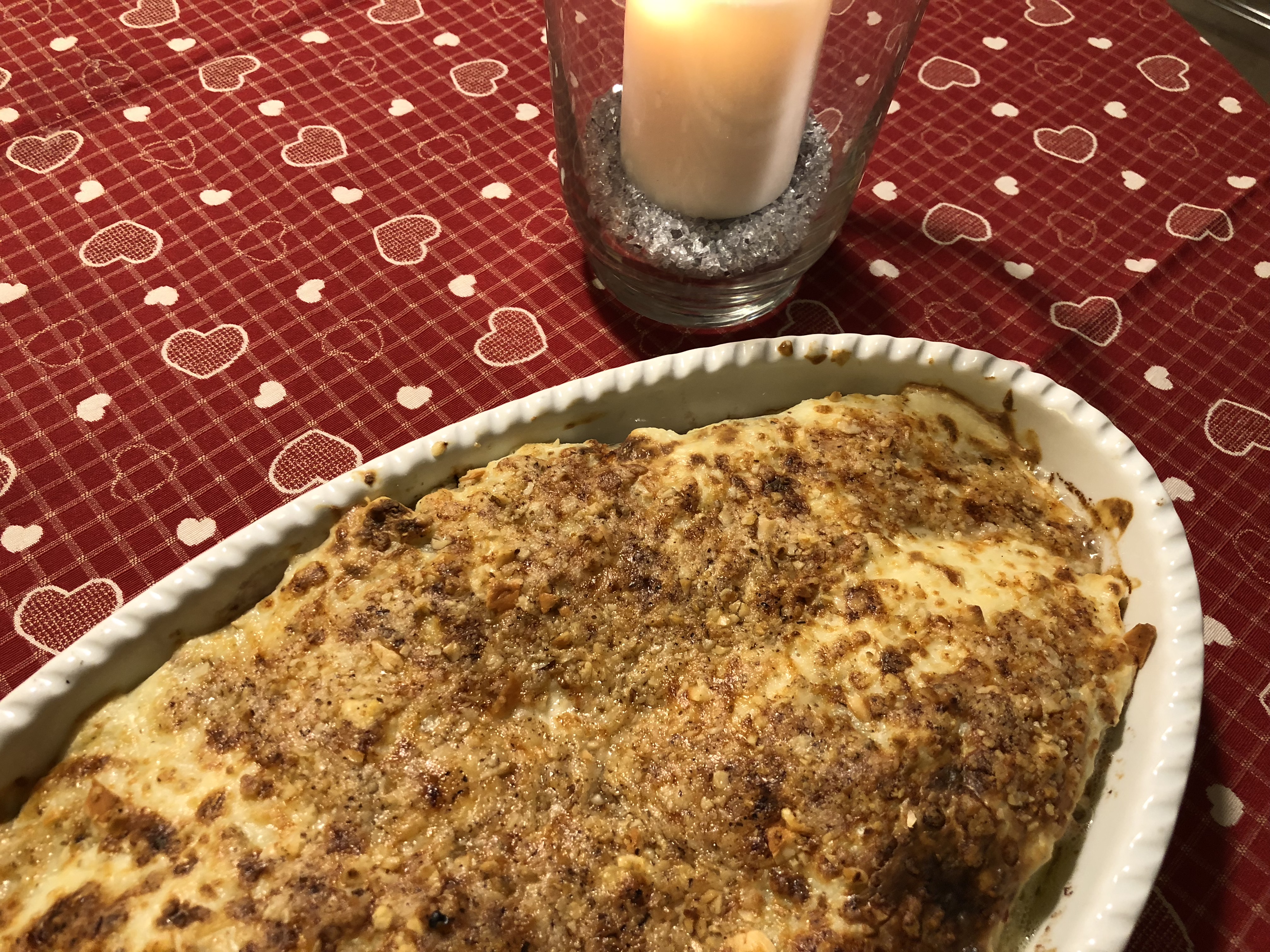 Crépes con il radicchio e il caciocavallo
